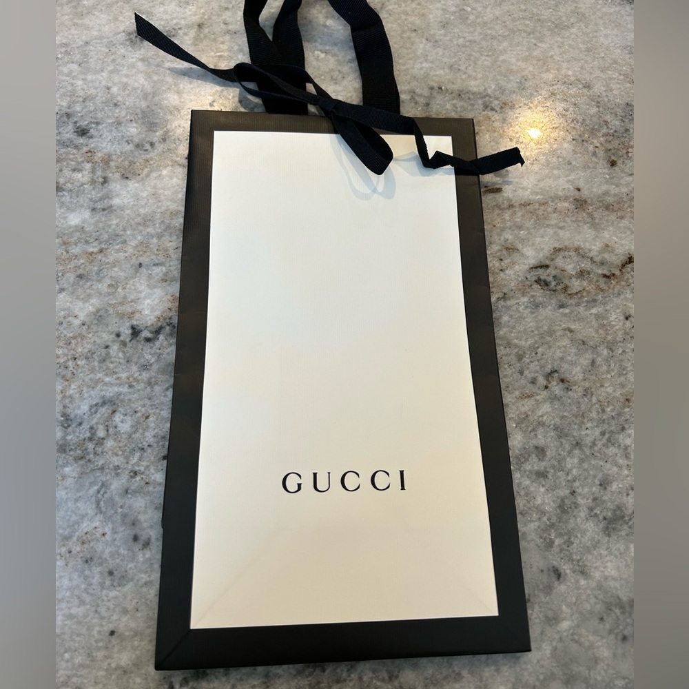 Gucci Black/White Shopping Bag